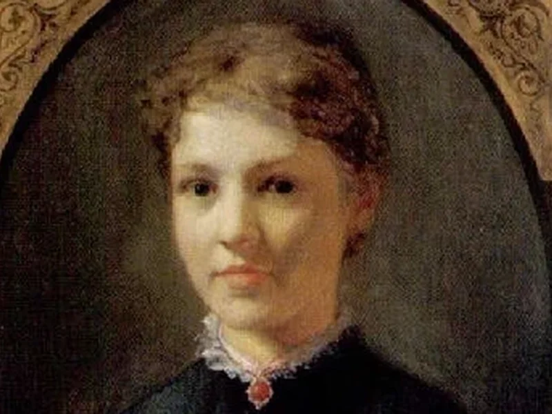 1833-Eduard Bitterlich - Ritratto di una signora